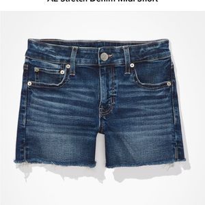 American Eagle stretch denim midi short